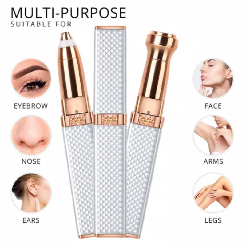 Flawless 2-in-1 Facial Hair Remover & Eyebrow Trimmer