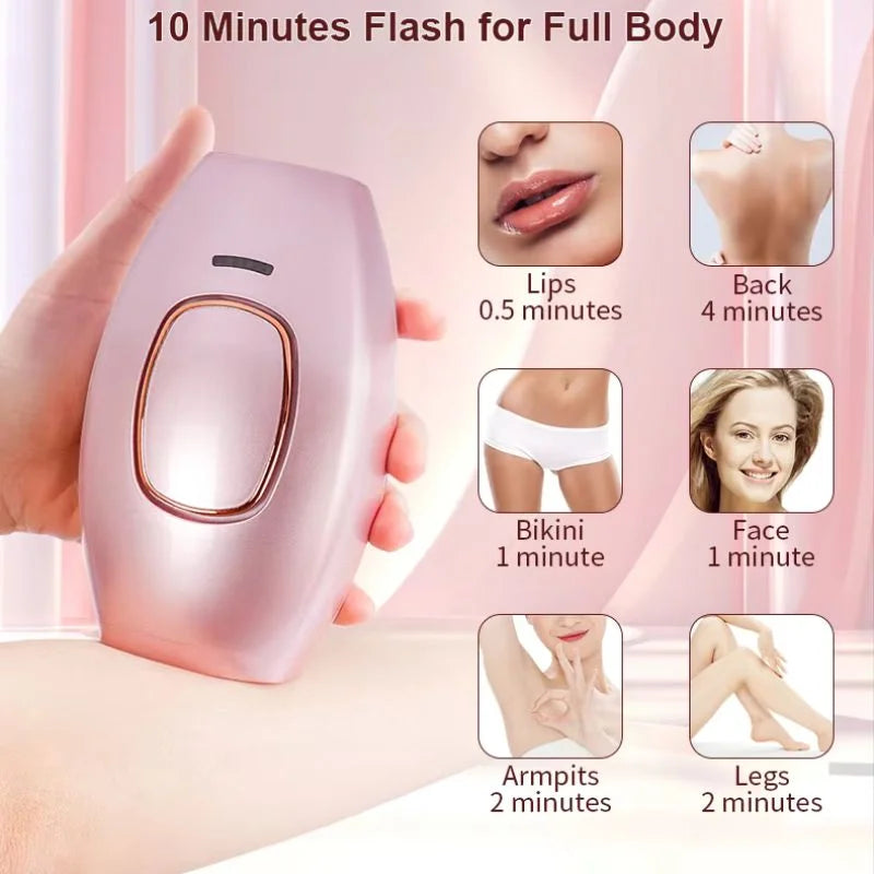 IPL Laser Hair Removal Device – Painless Hair Reduction at Home for Women