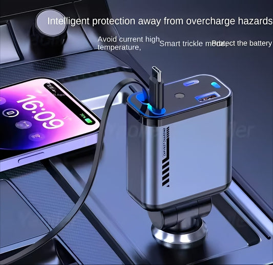 4-in-1 Car Charger | 20W Fast Charging | Starlight Design |