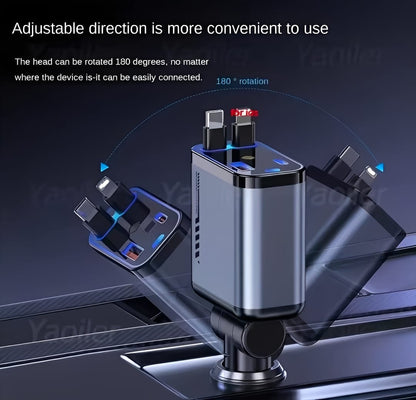 4-in-1 Car Charger | 20W Fast Charging | Starlight Design |