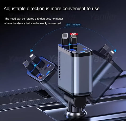 4-in-1 Car Charger | 20W Fast Charging | Starlight Design |