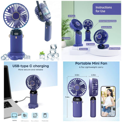 Portable Mini Hand Fan  | USB Rechargeable